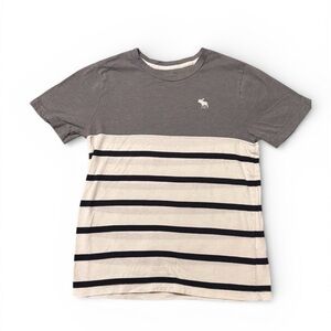 Abercrombie Kids gray & stripes T-Shirt